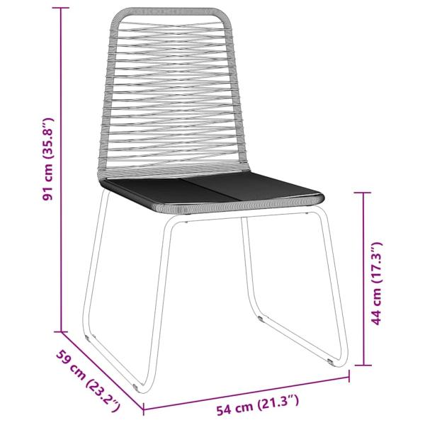 3-teiliges Garten-Esstisch-Set Schwarz Poly-Rattan