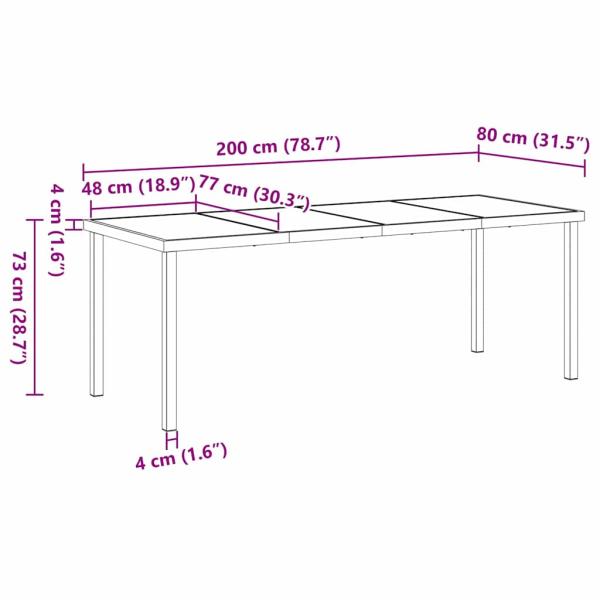 7-teiliges Garten-Essset mit Kissen aus braunem Poly-Rattan, Gartentisch Schwarz 200x80x73 cm, gehärtetes Glas