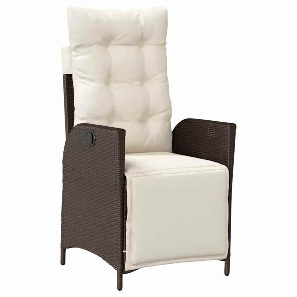 7-teiliges Garten-Essensemble Braun Poly-Rattan