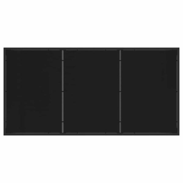 5-teiliges Garten-Essgruppen-Set mit Kissen Schwarz Poly-Rattan