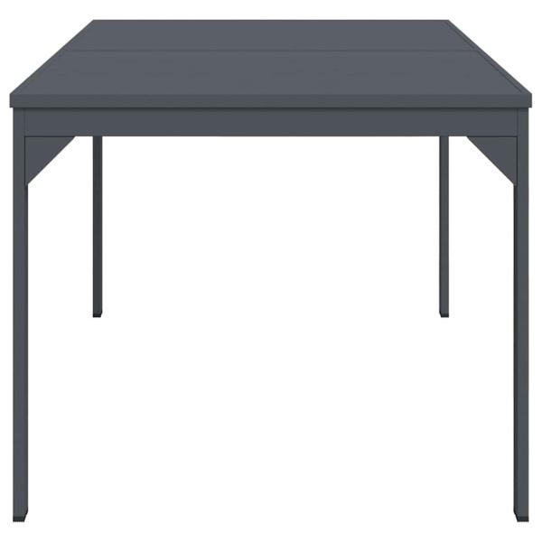 Ausziehtische 2 Stück Anthrazit 210x90x73 cm Stahl, Ausziehbarer Gartentisch Anthrazit (140-210)x90x73 cm Stahl