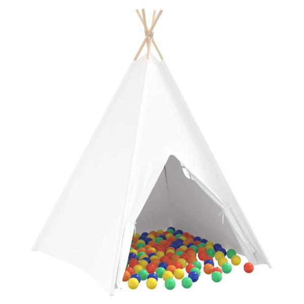 Kinder Teepee Zelt mit Tasche Pfirsich & Spielbälle Haut Weiß