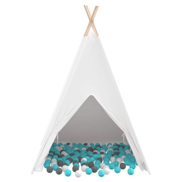 Kinder-Teepee Zelt mit Tasche Pfirsich & Spielbälle Haut Weiß