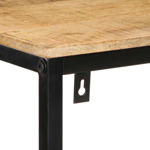 Bücherregal 70x35x110 cm Massivholz Raues Mango