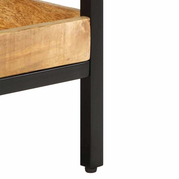 Beistelltisch 45x45x45 cm Massivholz Raues Mango