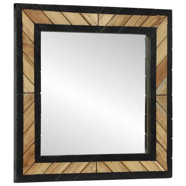 ARDEBO.de - Spiegel 2 Stück 50x2x50 cm Massivholz Akazie