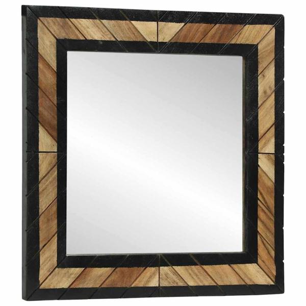 Spiegel 2 Stück 50x2x50 cm Massivholz Akazie