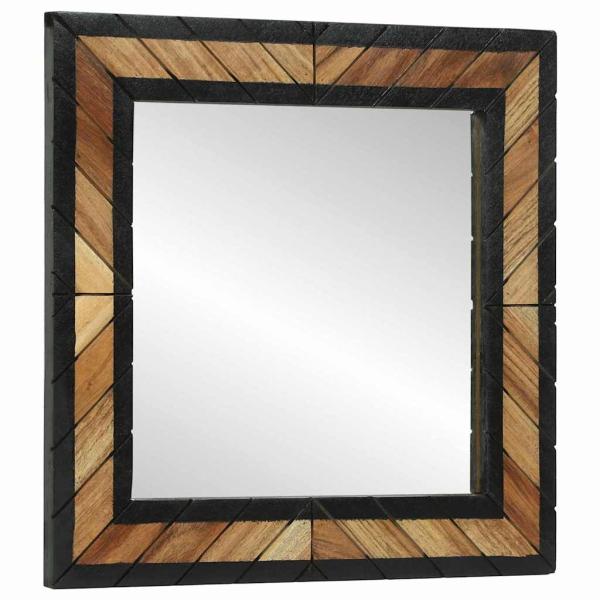 Spiegel 2 Stück 50x2x50 cm Massivholz Akazie