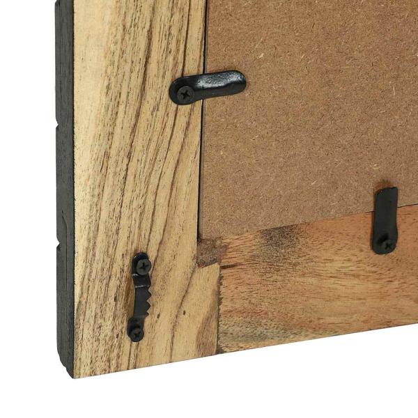 Spiegel 2 Stück 50x2x50 cm Massivholz Akazie