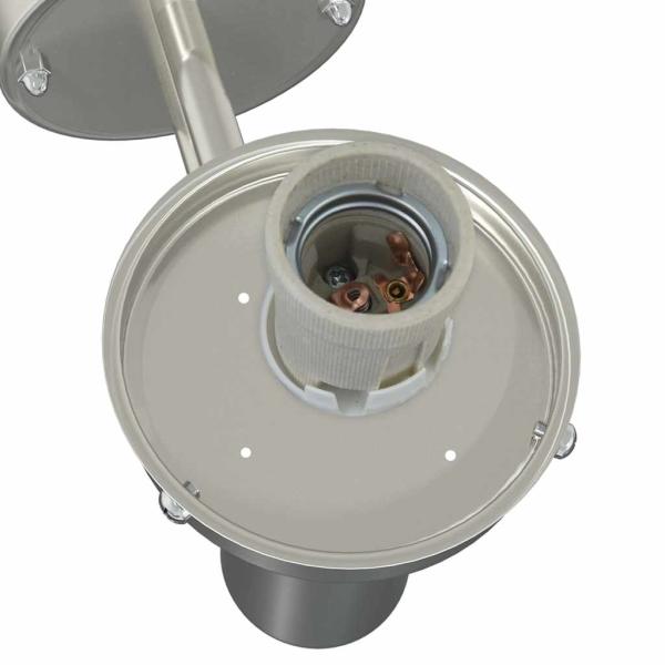 Außenwandbeleuchtung Silber Edelstahl IP44