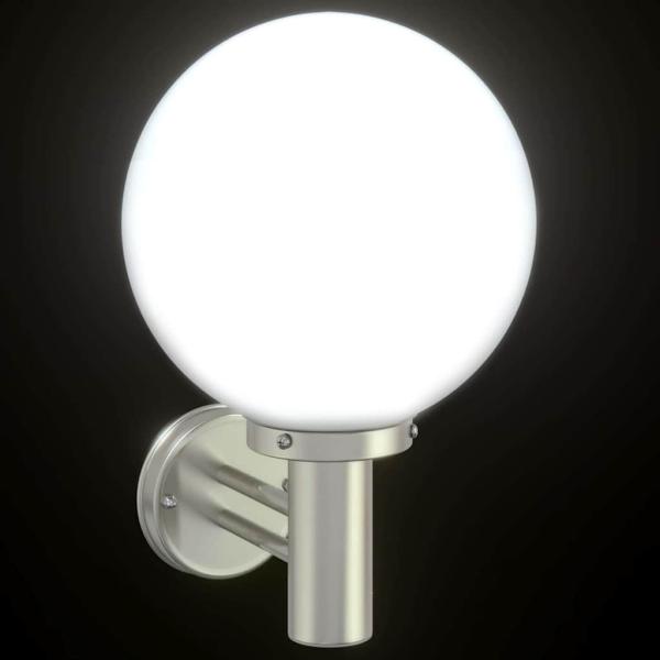 Außenwandbeleuchtung Silber Edelstahl IP44