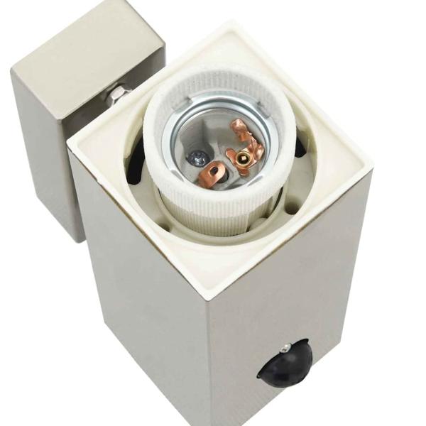 Außenwandleuchte mit Sensor Silber Edelstahl IP44
