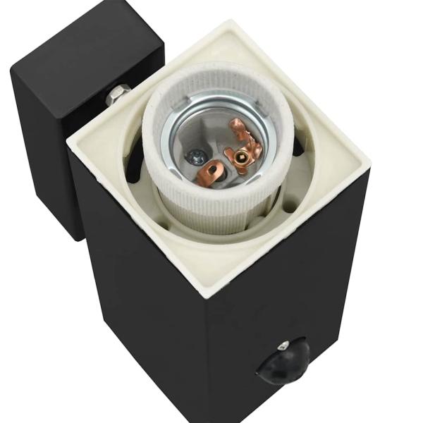 Außenwandlampe mit Sensor Schwarz Edelstahl IP44