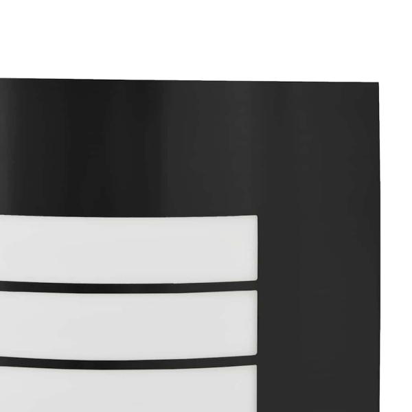 Außenwandleuchte mit Sensor 2 Stück Schwarz Edelstahl IP44