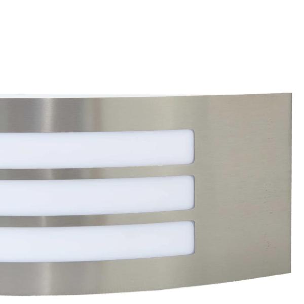 Außenwandleuchte Silber Edelstahl IP44