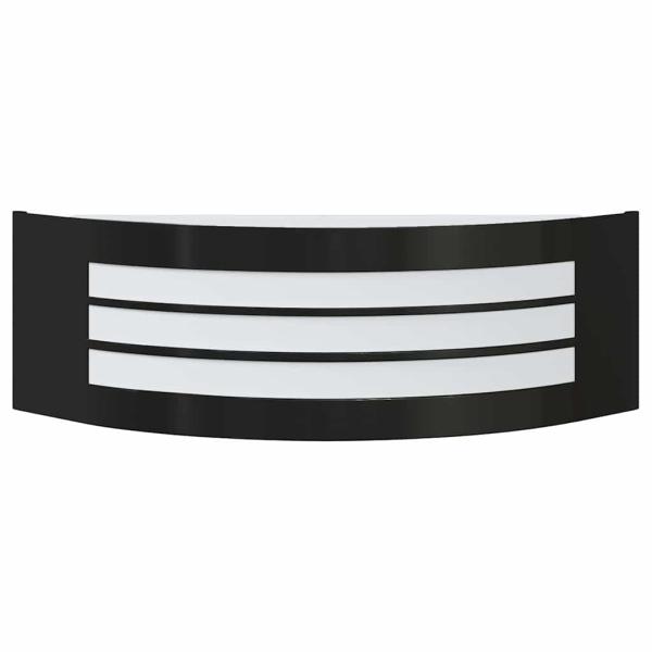 Außen Wandleuchte Schwarz Edelstahl IP44