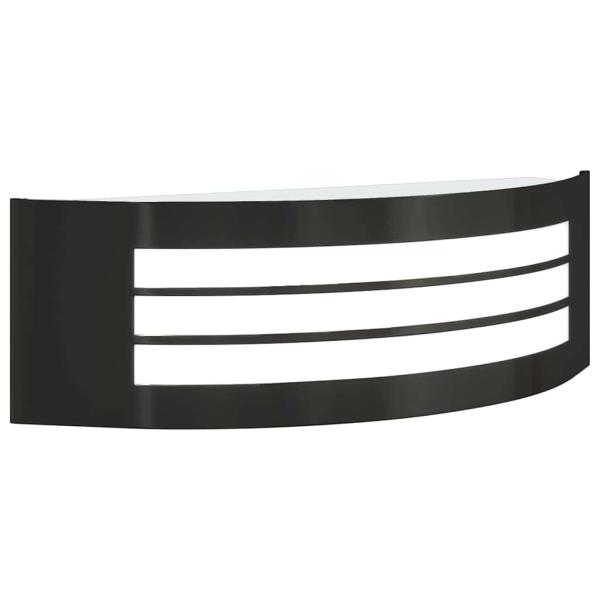 Außen Wandleuchte Schwarz Edelstahl IP44