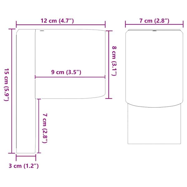 Außenwandleuchten Schwarz Edelstahl IP44