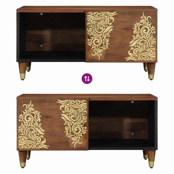 Couchtisch 80x50x40 cm Massivholz Mango