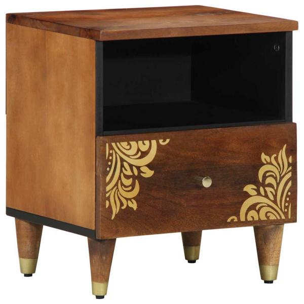 ARDEBO.de - Nachttisch 40x33x46 cm Massivholz Mango