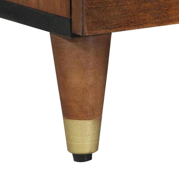 TV-Schrank 100x33x46 cm Massivholz Mango