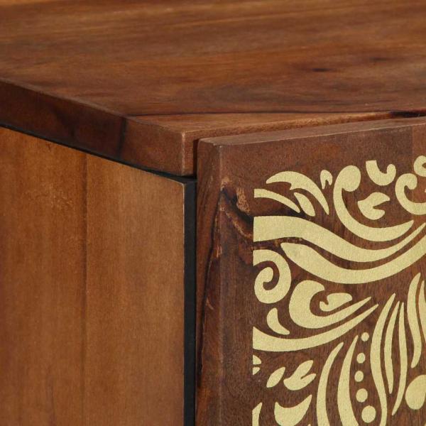 Badezimmer Wandregal 38x33x48 cm Massivholz Mango