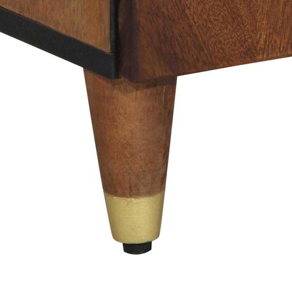 Sideboard 38x33x160 cm Massivholz Mango