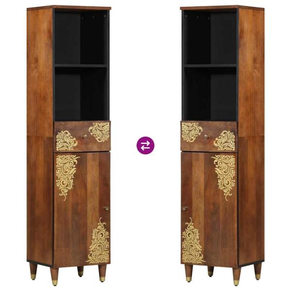 Sideboard 38x33x160 cm Massivholz Mango