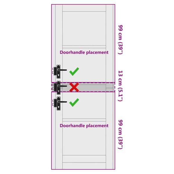 Innentür "ORKDAL" Weiß 73,5x211x4 cm Holz aus massivem Kiefer