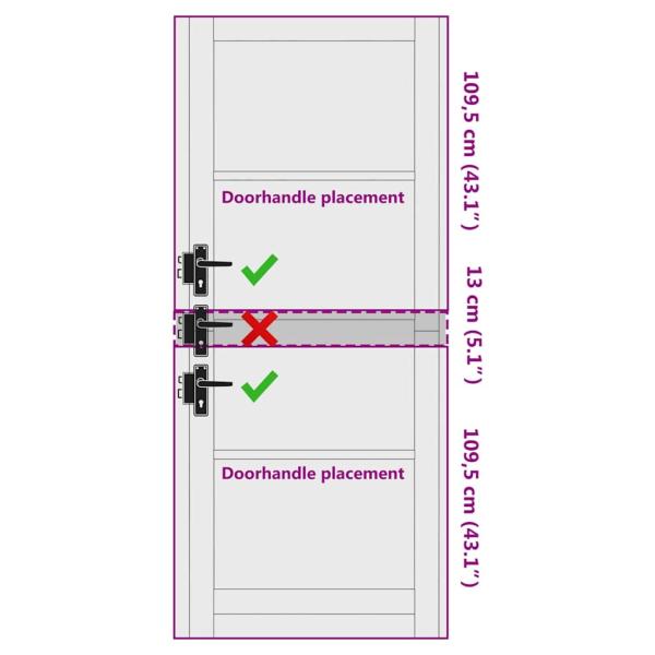 Innentür 'ORKDAL'Weiß 93x232x4 cm Vollholz-Kiefer
