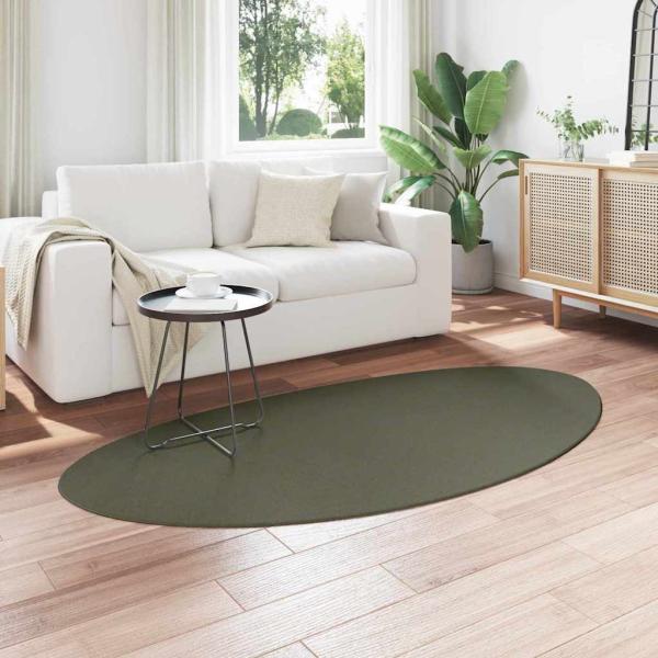 Teppich "HUARTE" Kurzflor Weich und Waschbar Waldgrün 100x200 cm
