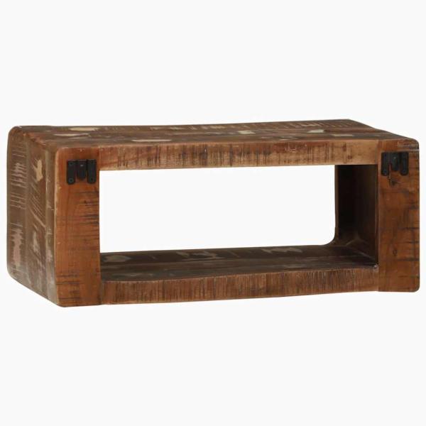 TV-Schrank Multicolor 60x30x25 cm Massivholz Altholz