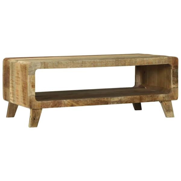ARDEBO.de - Couchtisch 90x50x35 cm Massiv Grobholz Mango