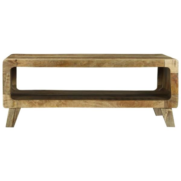 Couchtisch 90x50x35 cm Massiv Grobholz Mango