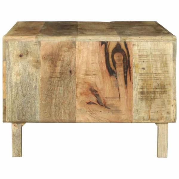 Couchtisch 90x50x35 cm Massiv Grobholz Mango