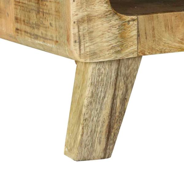 Couchtisch 90x50x35 cm Massiv Grobholz Mango