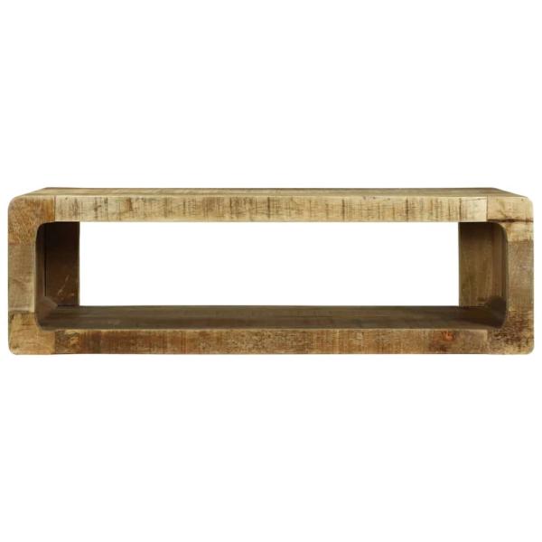 TV-Schränk 80x30x25 cm Massivholz Raues Mangoholz