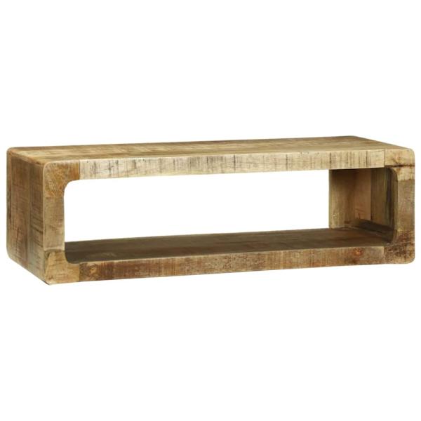 TV-Schränk 80x30x25 cm Massivholz Raues Mangoholz