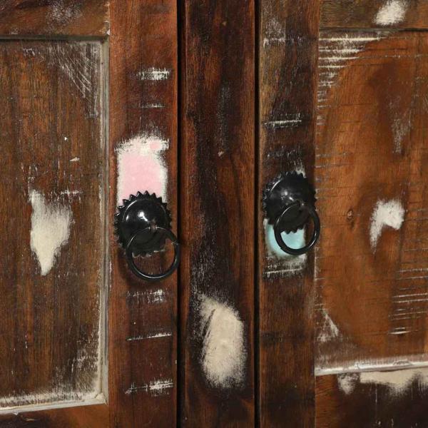 Couchtisch Bunt 80x54x45 cm Massivholz Altholz