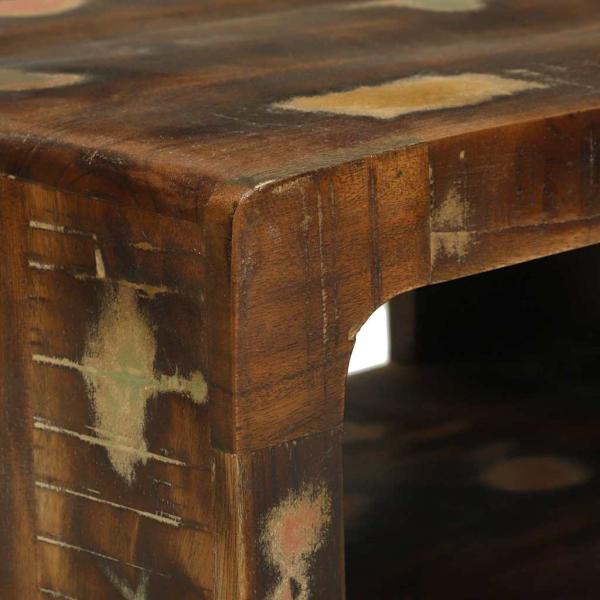 3-teiliges TV-Schranksystem Bunt Massivholz Recycelter