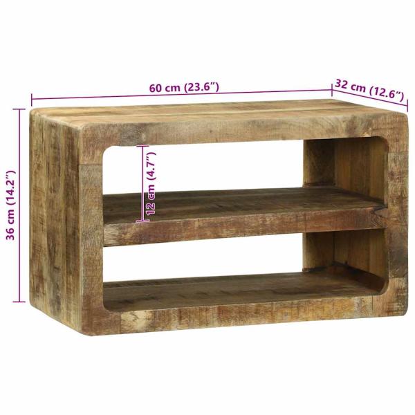 TV-Schrank 60x32x36 cm Massivholz Mango