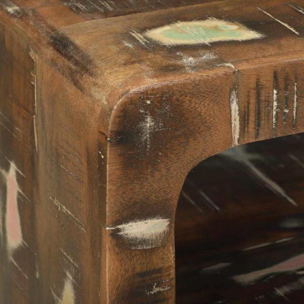 Fernsehtisch 36x36x30 cm Massivholz Altholz