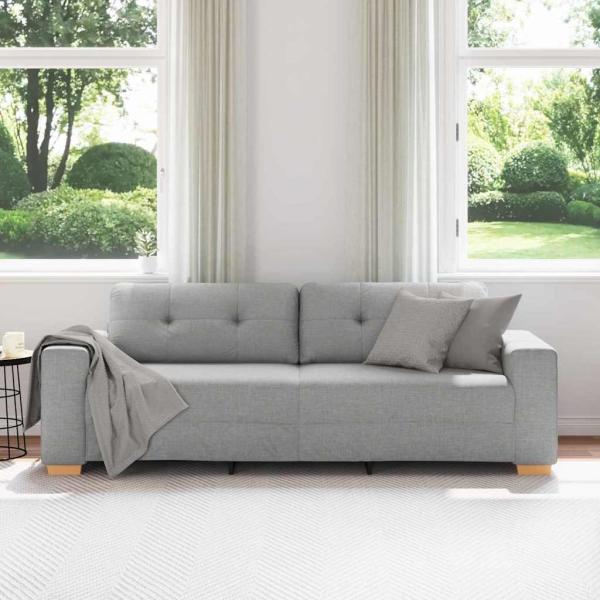 3-Sitzer Sofa in Wolkengrau, 180 cm, Stoff
