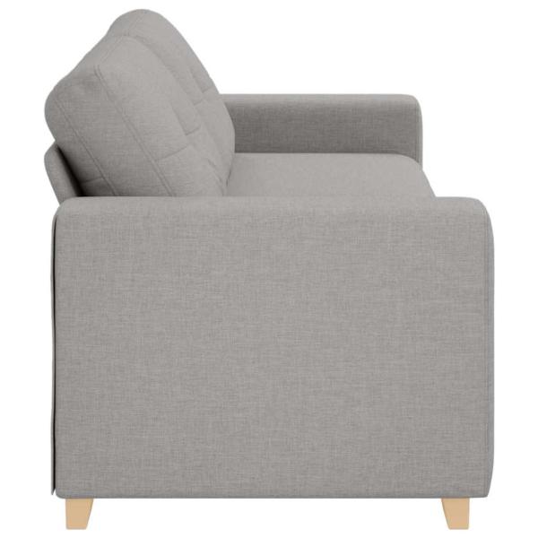 3-Sitzer Sofa in Wolkengrau, 180 cm, Stoff