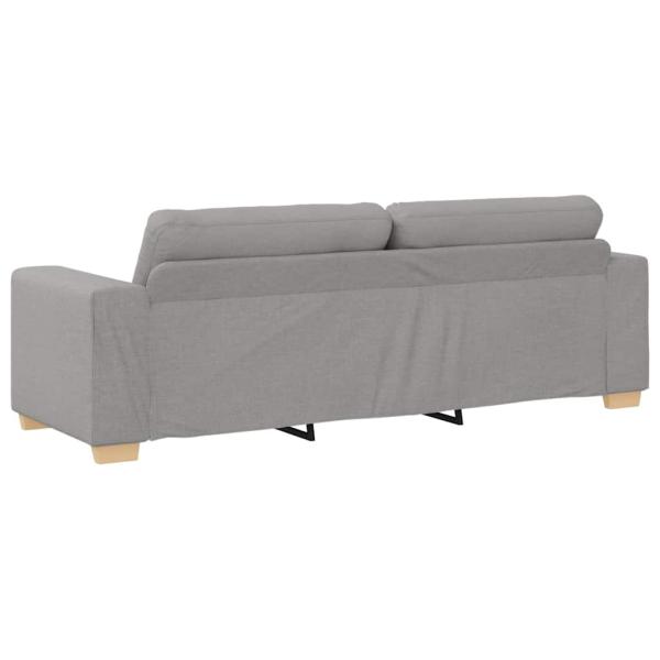 3-Sitzer Sofa in Wolkengrau, 180 cm, Stoff
