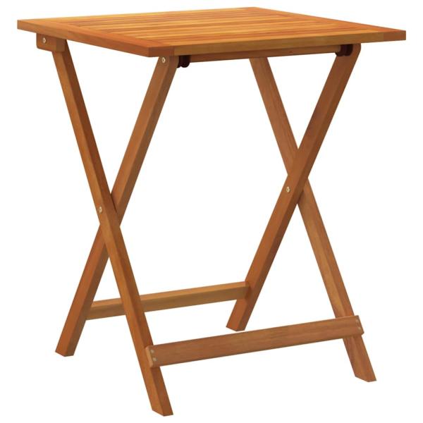 Klappgarten-Tisch Quadratisch 60x60x72 cm Massivholz Akazie