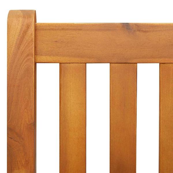 2-Sitzer Garten-Schaukelbank 110x56x58 cm Massivholz Akazie