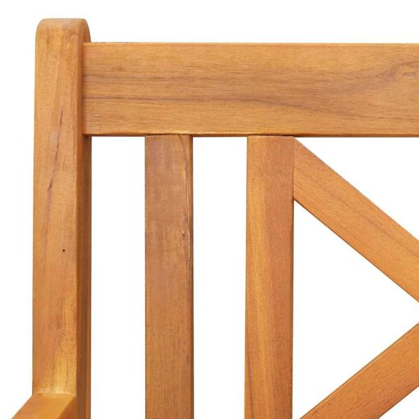 2-Sitzer Garten-Schaukelbank 110x59x97 cm Massivholz Akazie