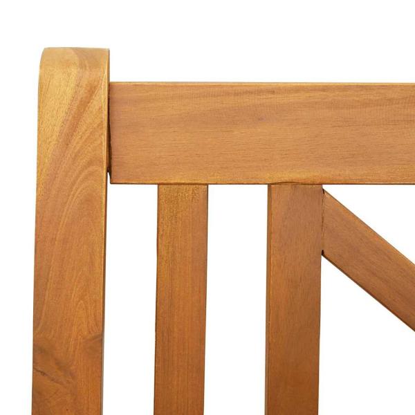 2-Sitzer Garten Schwingbank 110x56x58 cm aus solidem Akazienholz