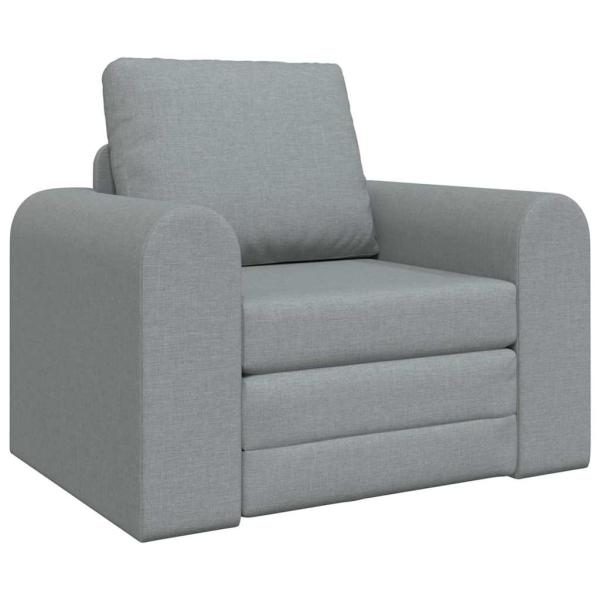 Boden Schlafsofa 2-in-1 Hellgrau 98x71x83 cm Stoff